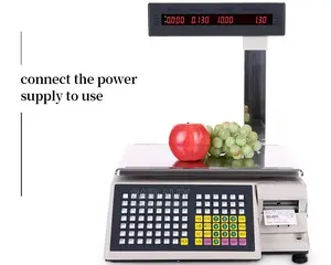 Barcode Weighing Label Printing Scale With Printing Scale
