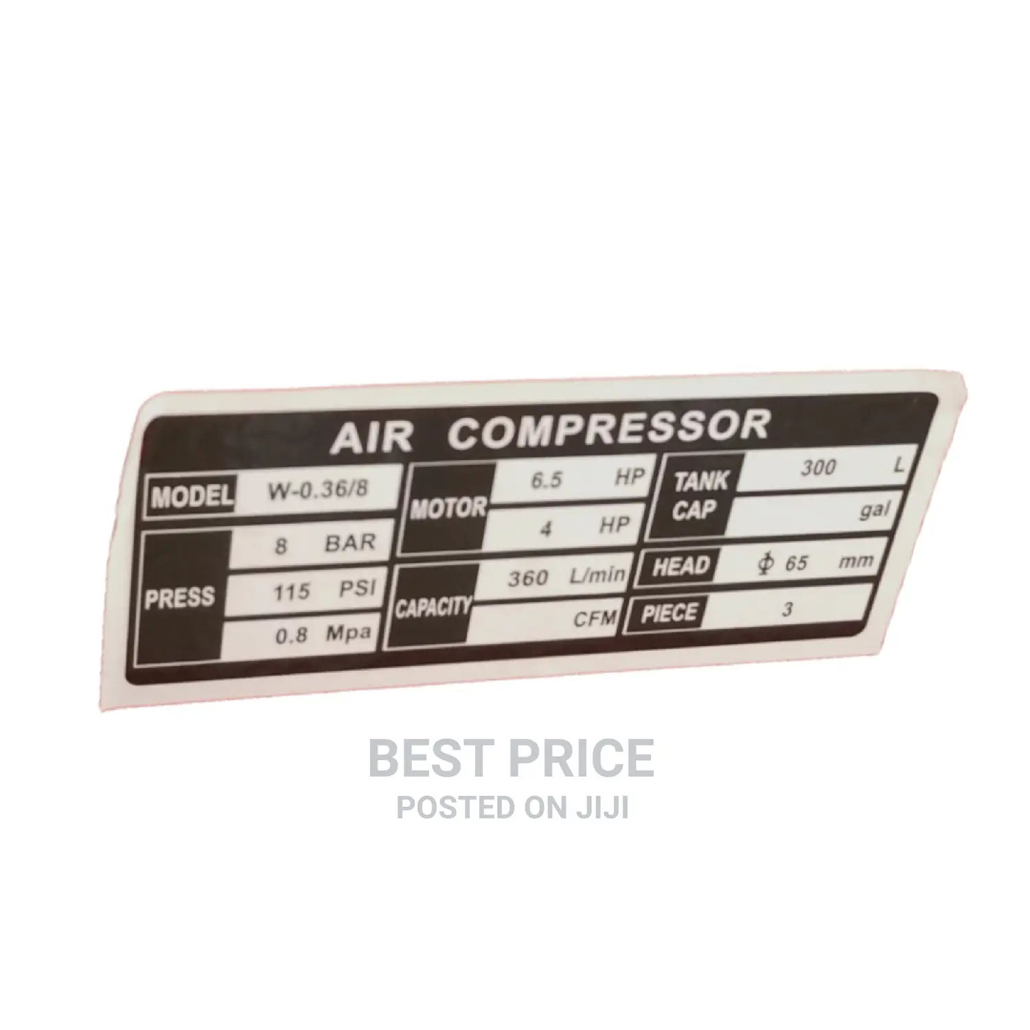 Meiyi Air Compressor 300L HP4