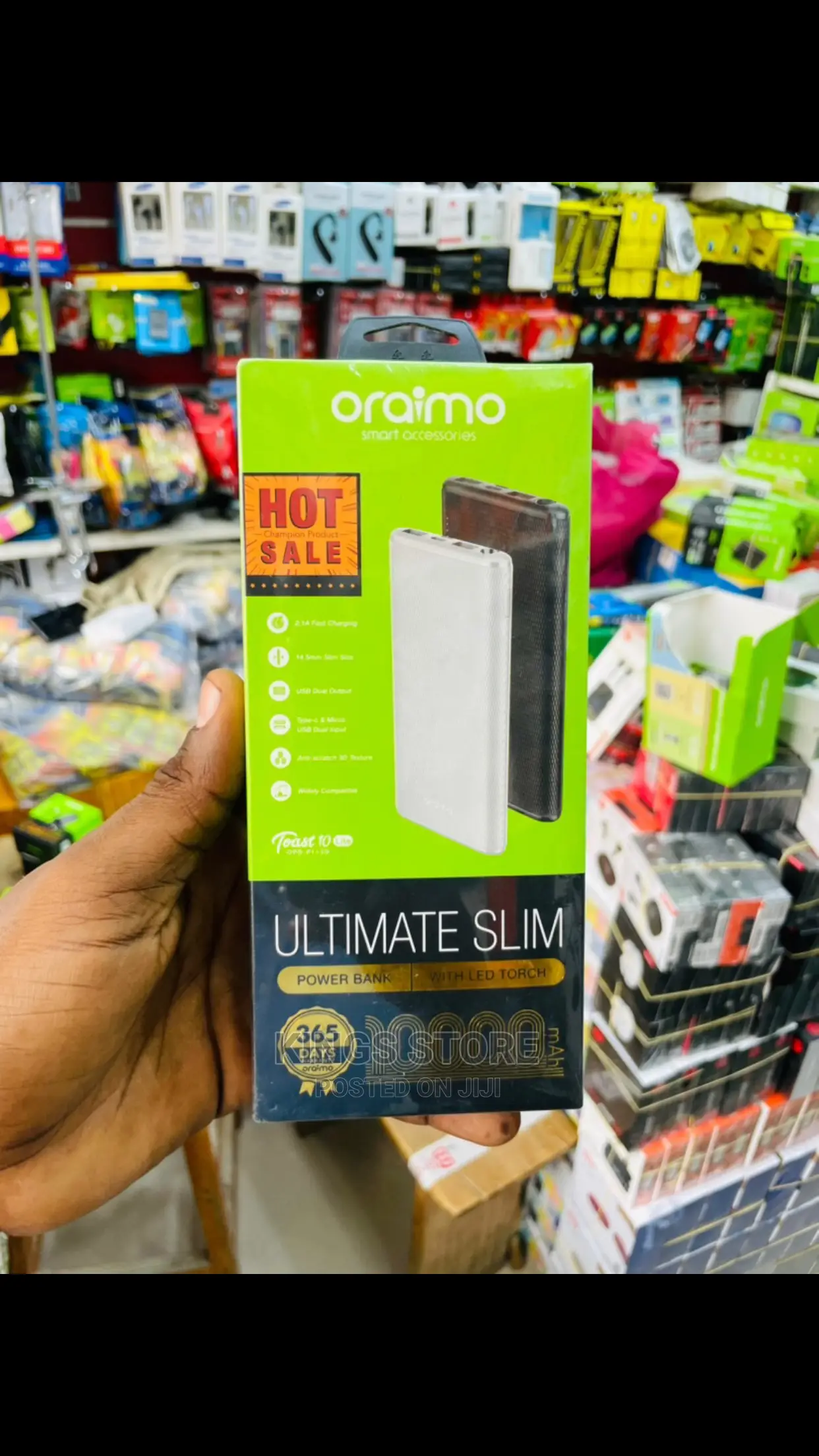 Oraimo Toast 10 Lite Ultimate Slim 10000mah Power Bank