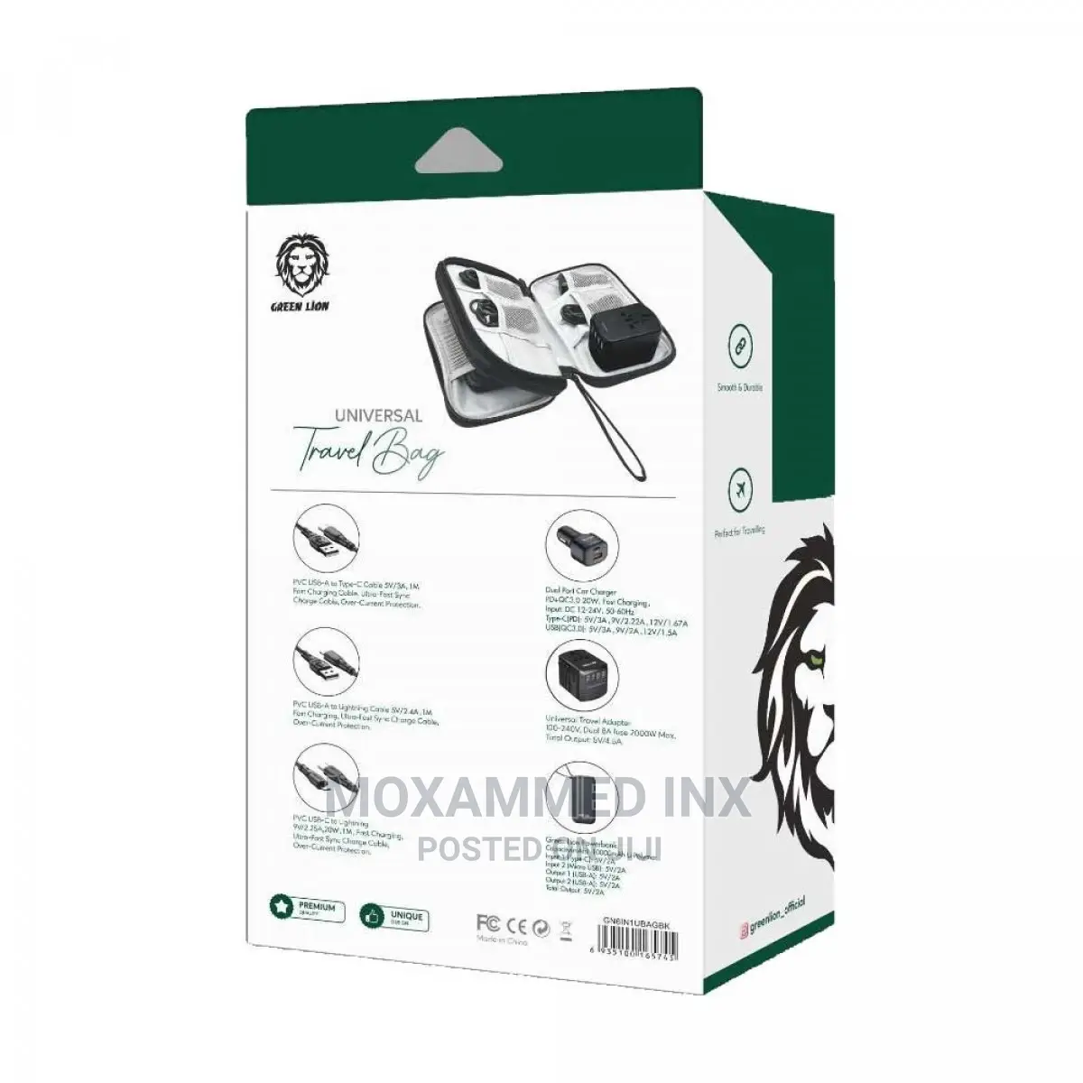 Green Lion Universal Travel Bag ( 6 in 1 Combo Pack)