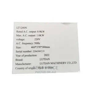 Lutian Generator 1.O Kw