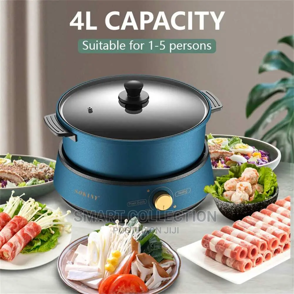 SOKANY Electric Cooker 4L With Steamer,Non-stick,Splitdesign