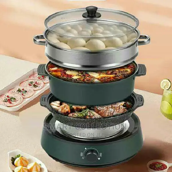 SOKANY Electric Cooker 4L With Steamer,Non-stick,Splitdesign