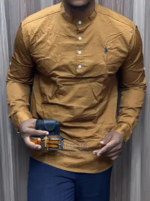 Long Sleeves Stand Up Shirts