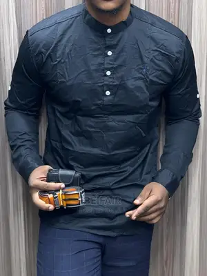 Long Sleeves Stand Up Collar