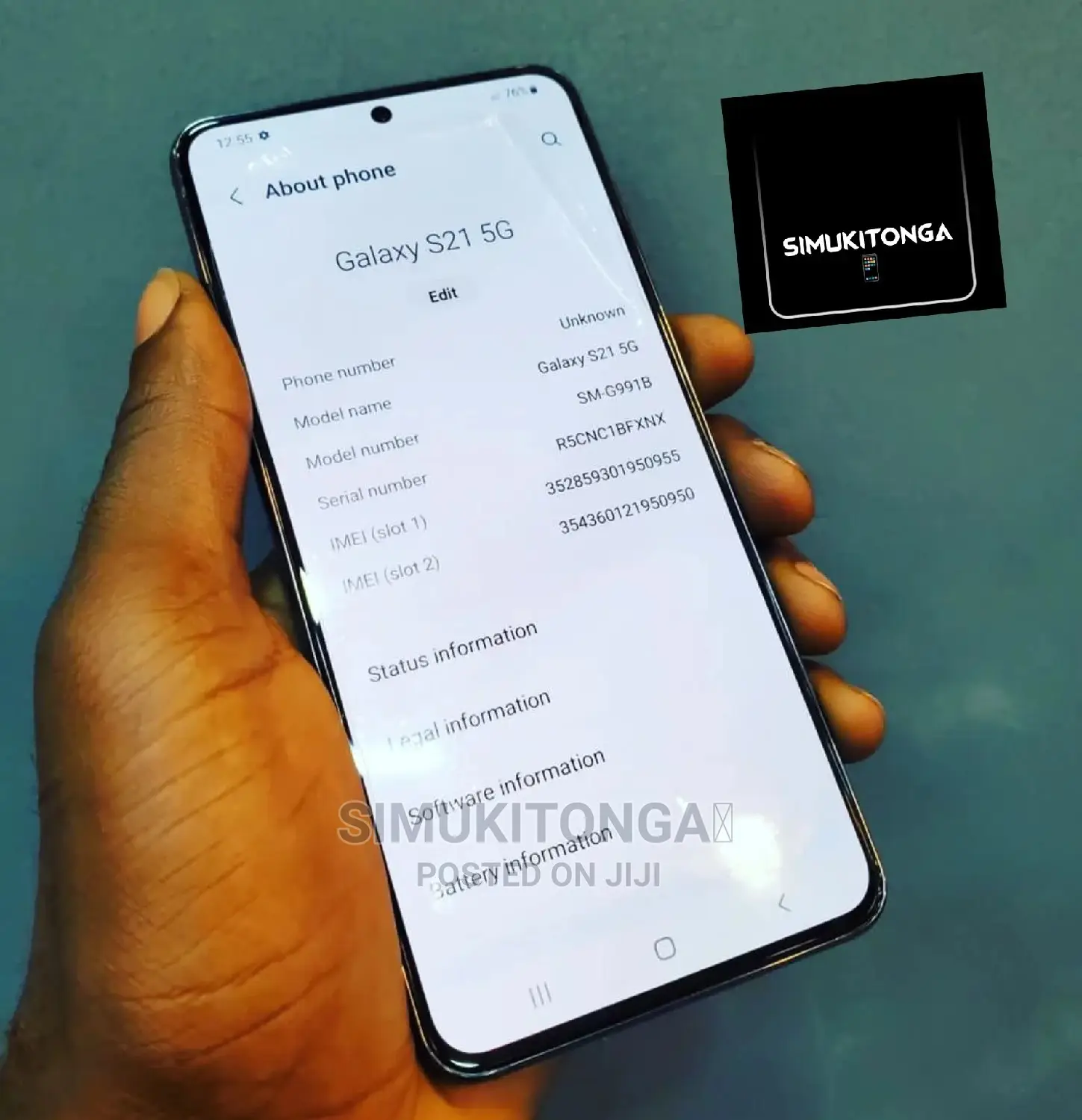 Samsung Galaxy S21 Ultra 5G 128 GB Black