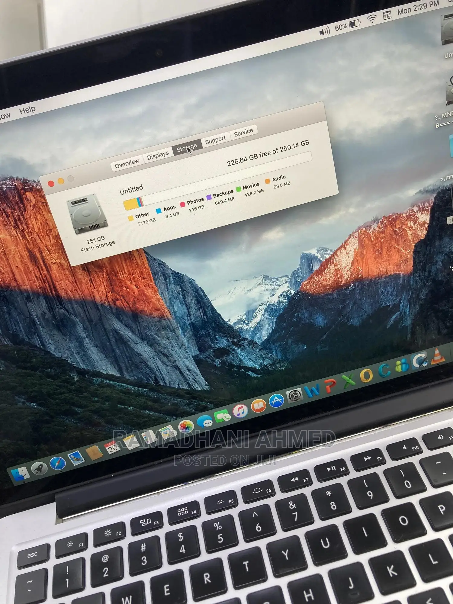Laptop Apple MacBook Pro 2015 8GB Intel Core I5 SSD 256GB