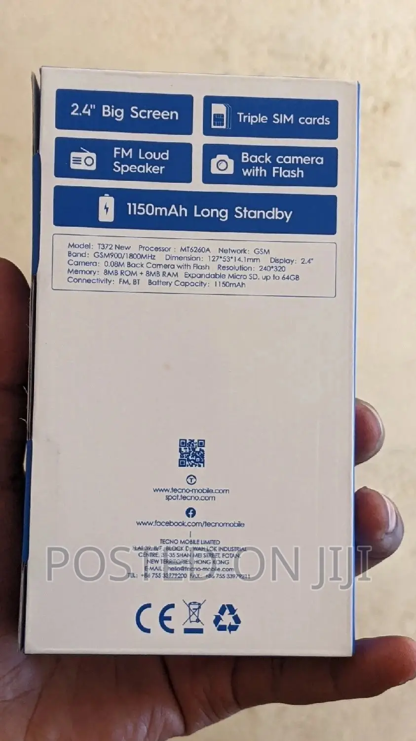 New Tecno T372 Blue