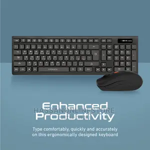 Promate Procombo12 Sleek Profile Wireless Keyboard Mouse