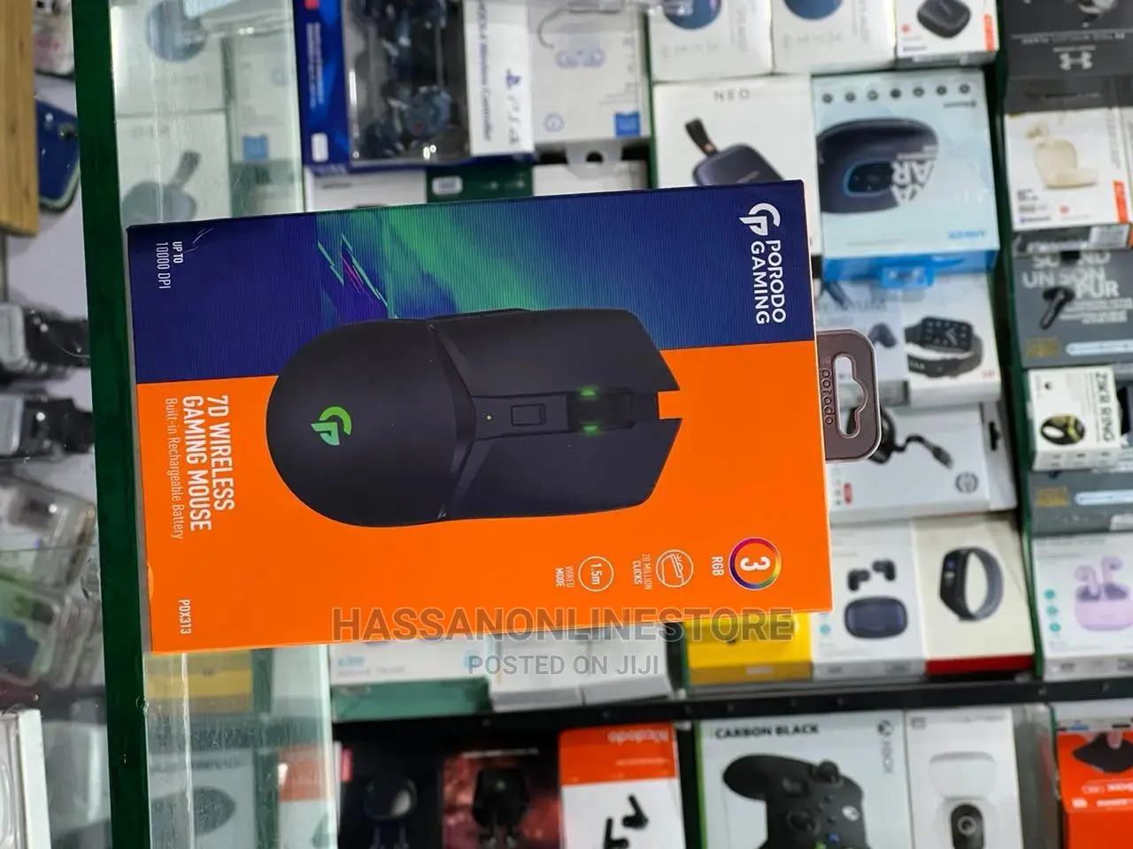 Gaming Mouse Wireless/Wired 7D RGB - PDX313-BK