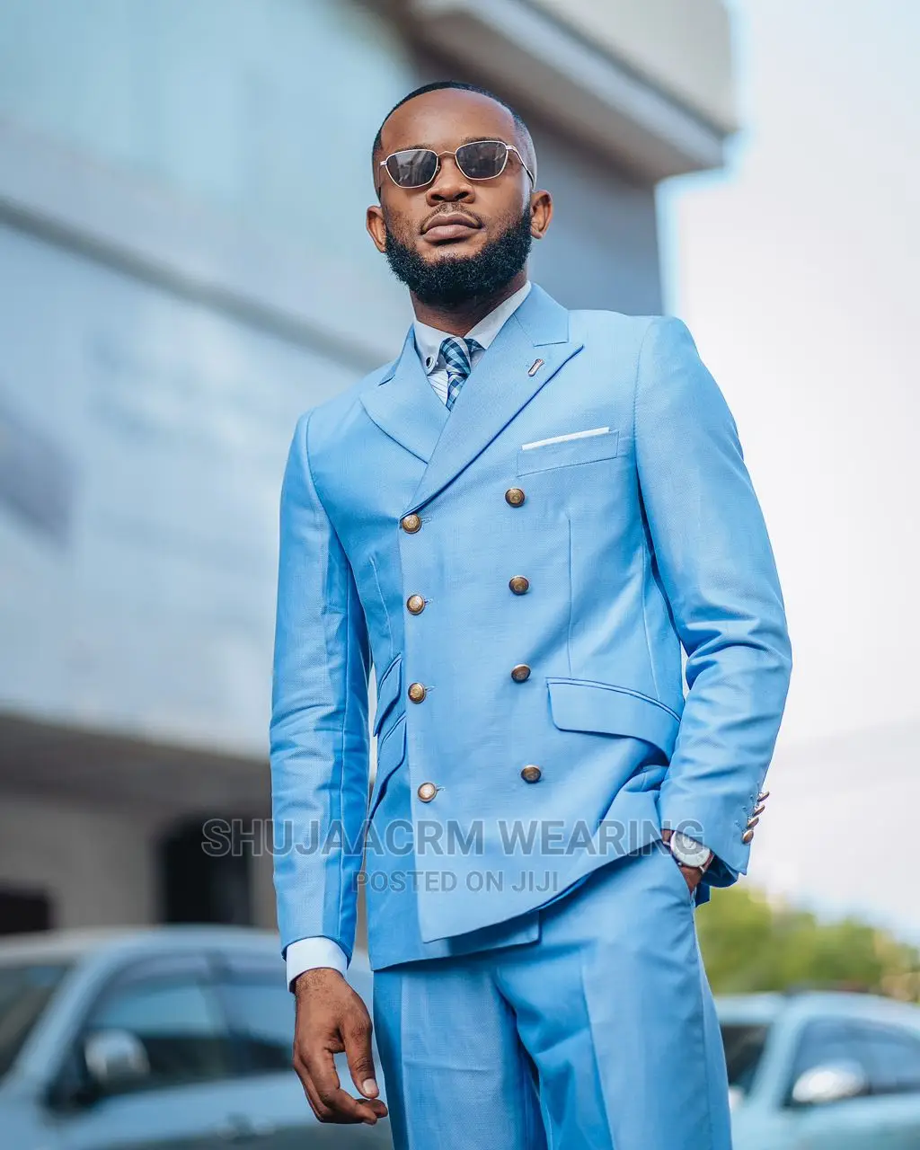 8 Button Mens Suit
