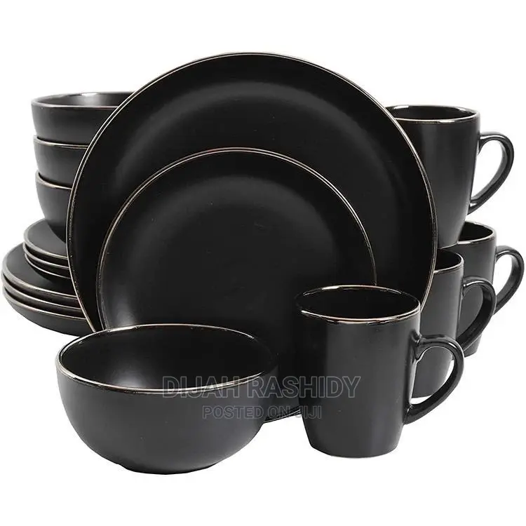 Black Dinnerset Pc 16