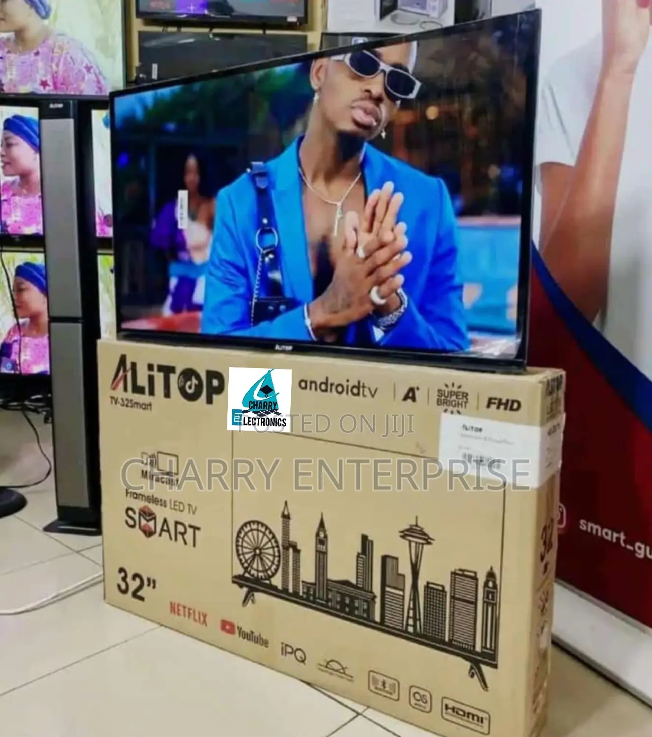 Alitop Smart Frameless Tv 32 Inch Full HD