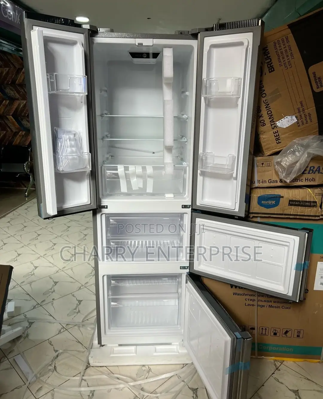 Mr Uk 3 Doors Fridge Uk 158 Litres:- 282 L