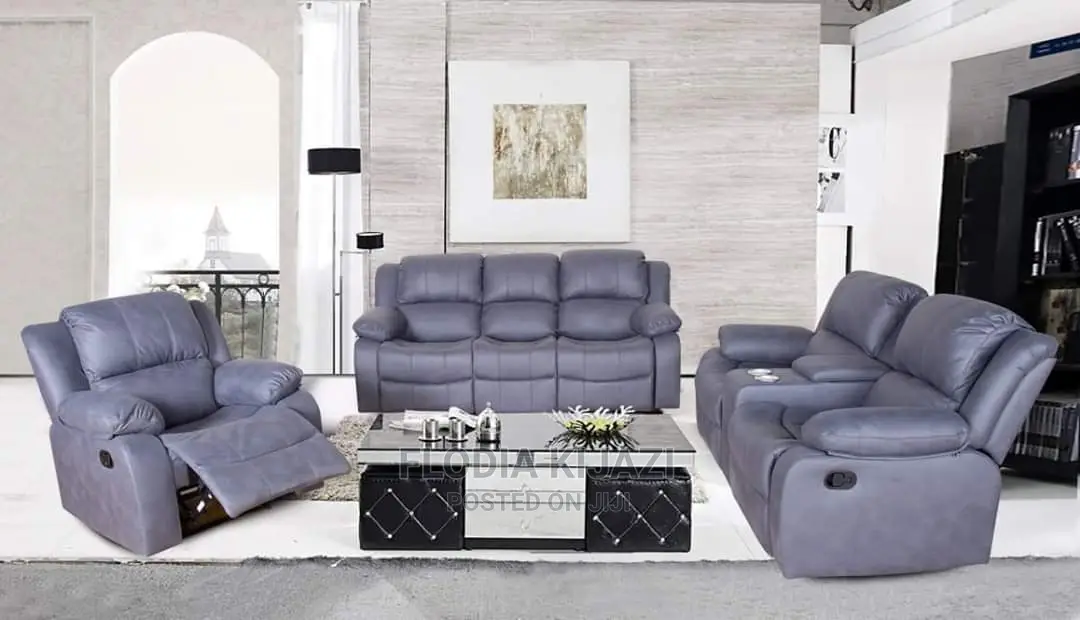 Gray Recliner Sofa