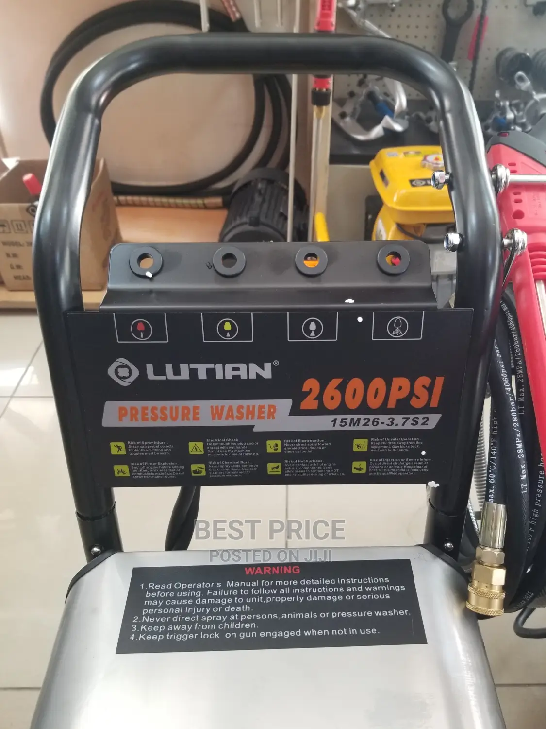 Lutian Eletrical High Pressure Washer 2600psi- 15M26