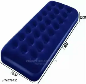 BESTWAY Inflatable Single Mattress - (185cm X 76cm X 22cm)