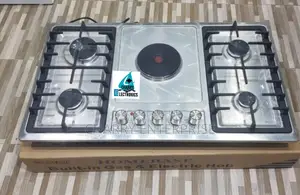  HOMEBASE Cooker Steel4 Gas , 1 Electric Plate