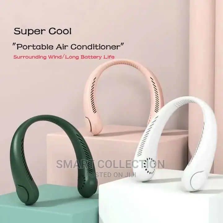 Portable Vaneless Rechargeable Hanging Neckfan / Coolerfan