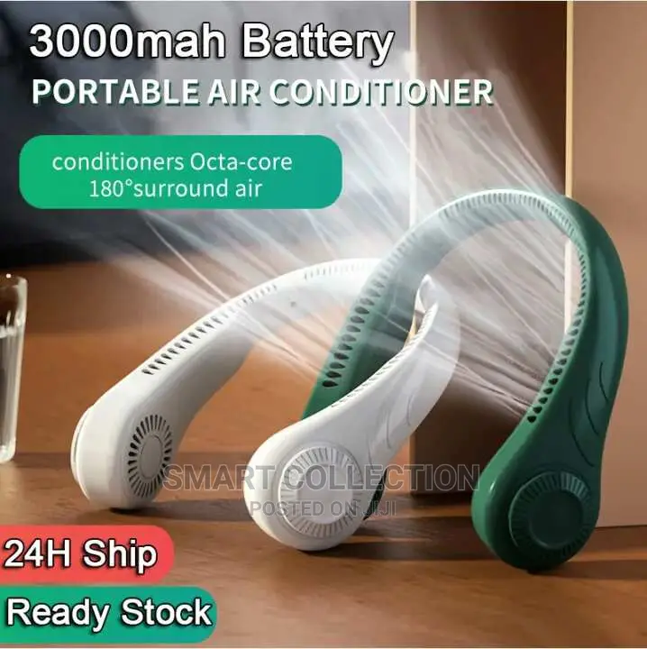 Portable Vaneless Rechargeable Hanging Neckfan / Coolerfan