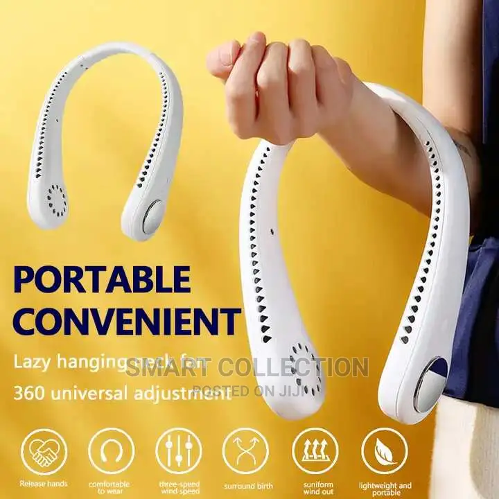 Portable Vaneless Rechargeable Hanging Neckfan / Coolerfan