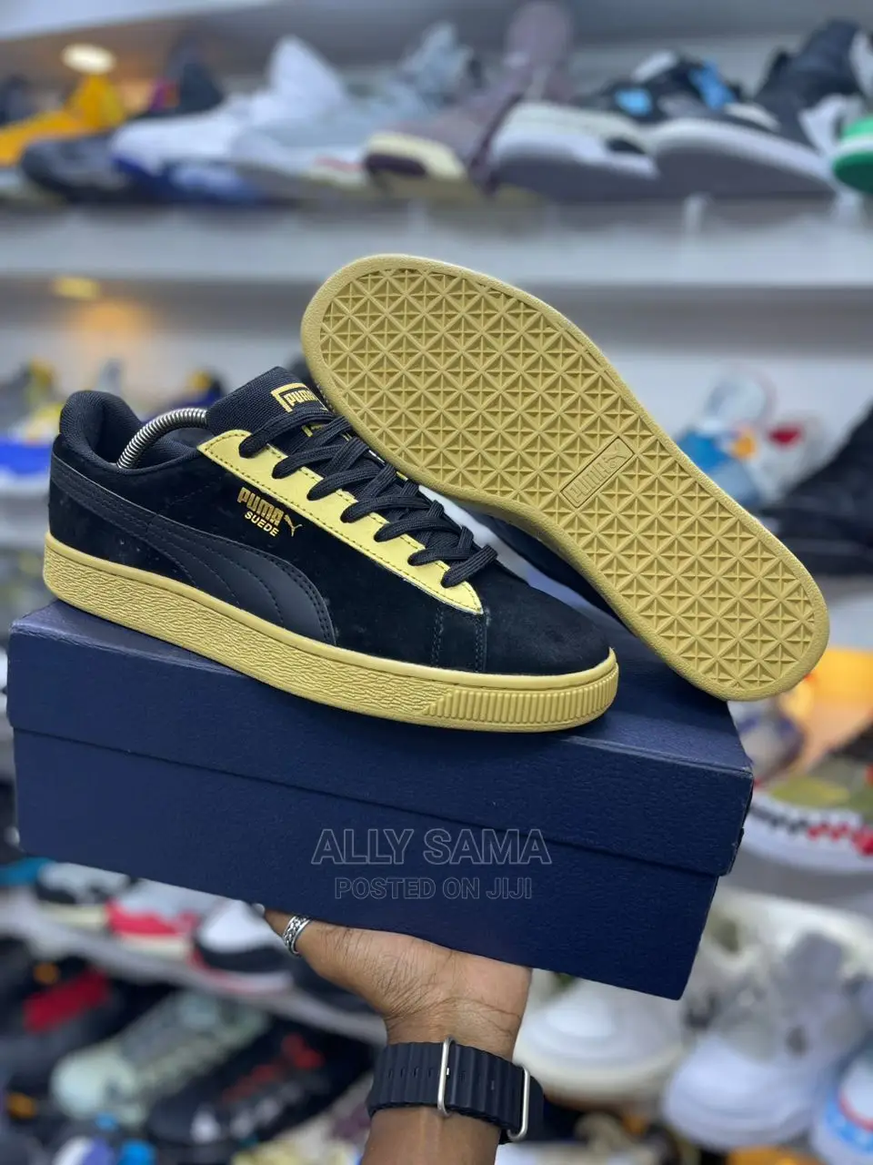 Puma Suede Black Gold