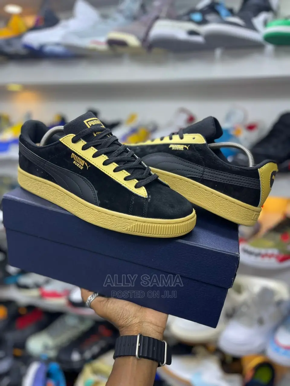Puma Suede Black Gold