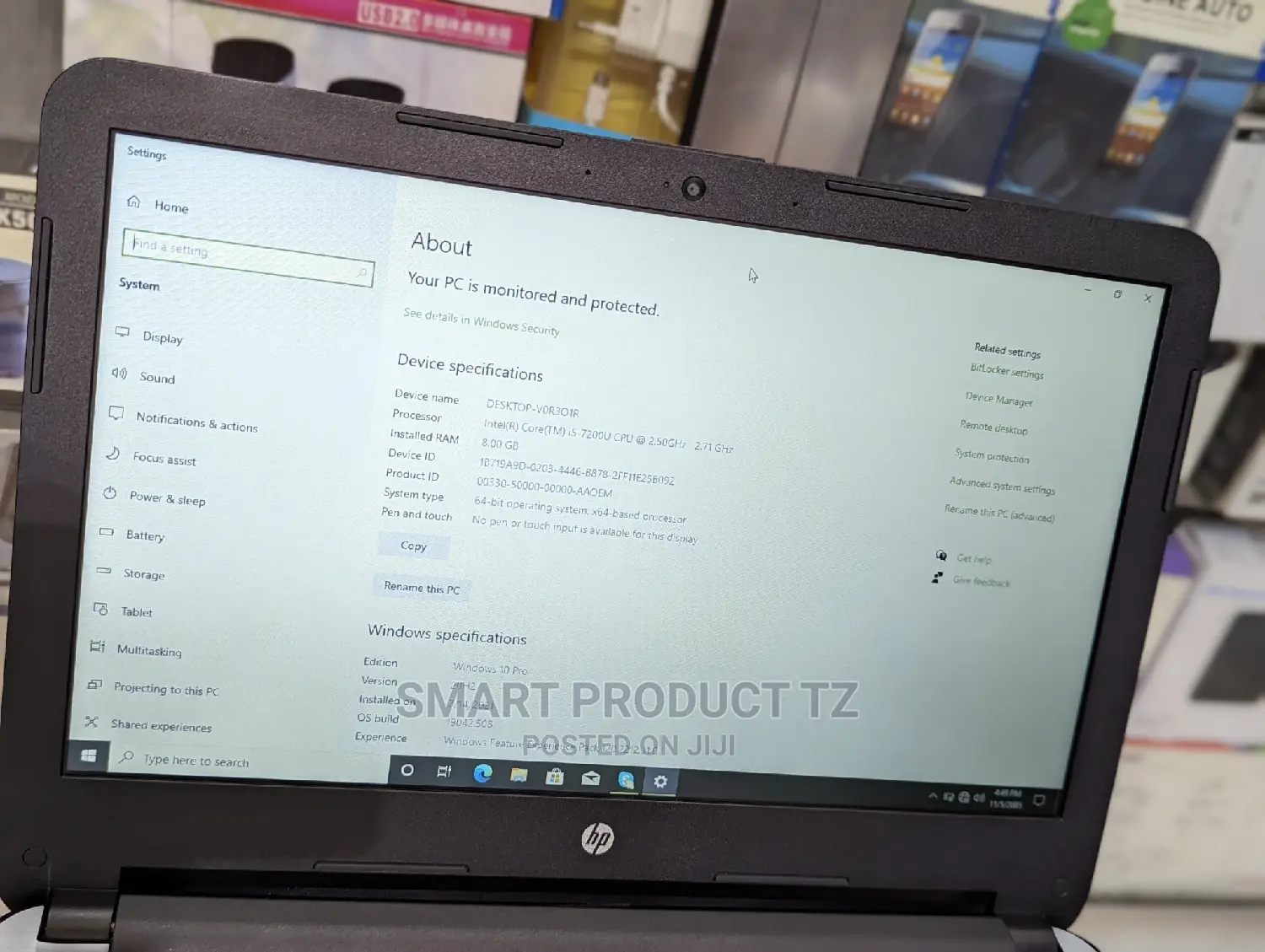 Laptop HP 348 G4 8GB Intel Core I5 SSD 256GB