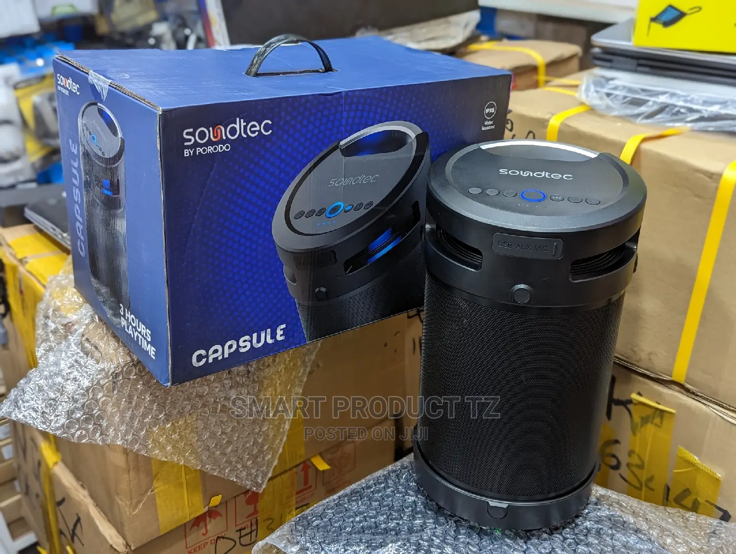 Soundtec by PORODO CAPSULE Portable Bluetooth Speaker