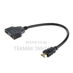 HDMI Male to 2 HDMI Female 1 in 2 Out Splitter Converter