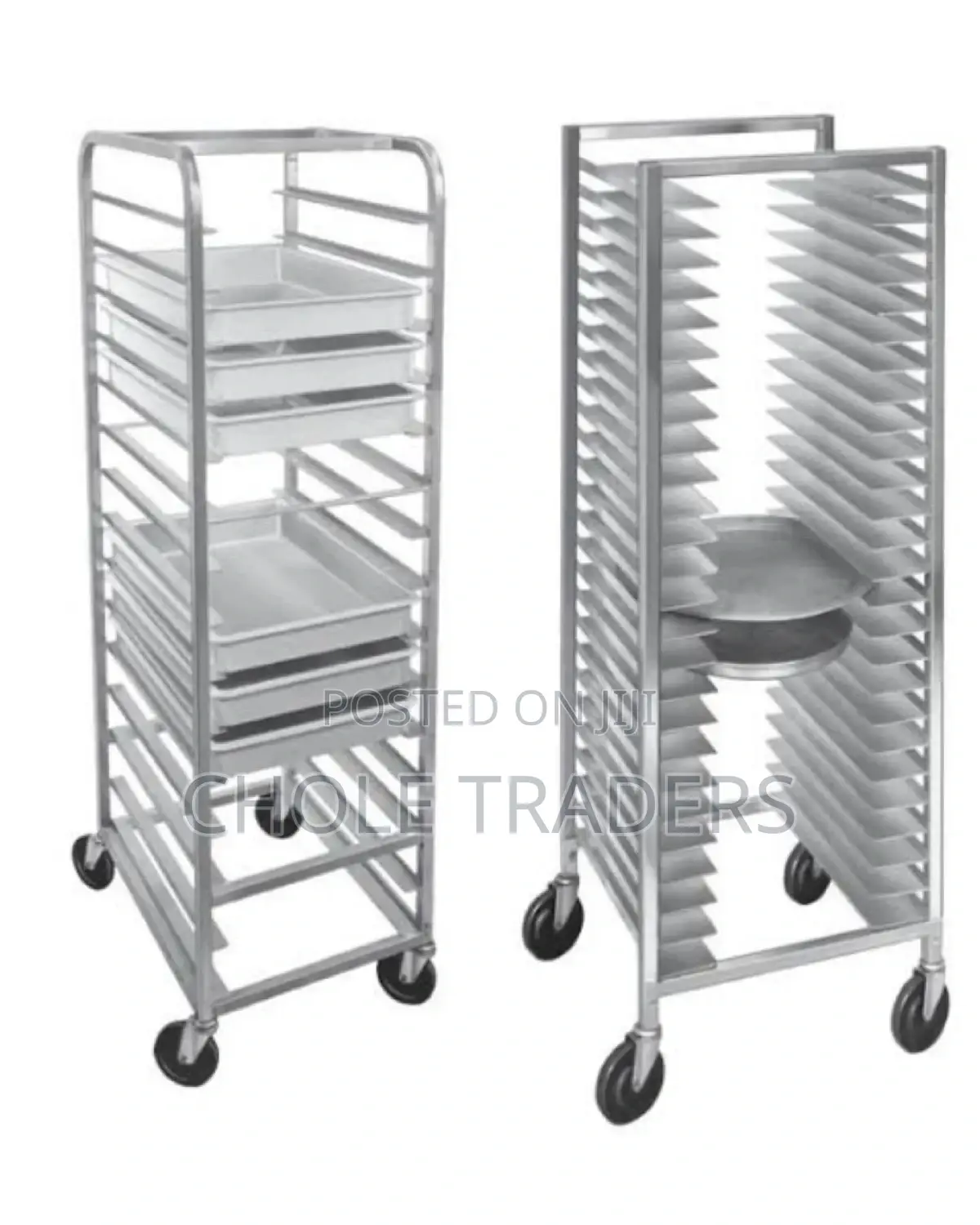Heavy Stainless Steel Bakery Trolley / Food Rack