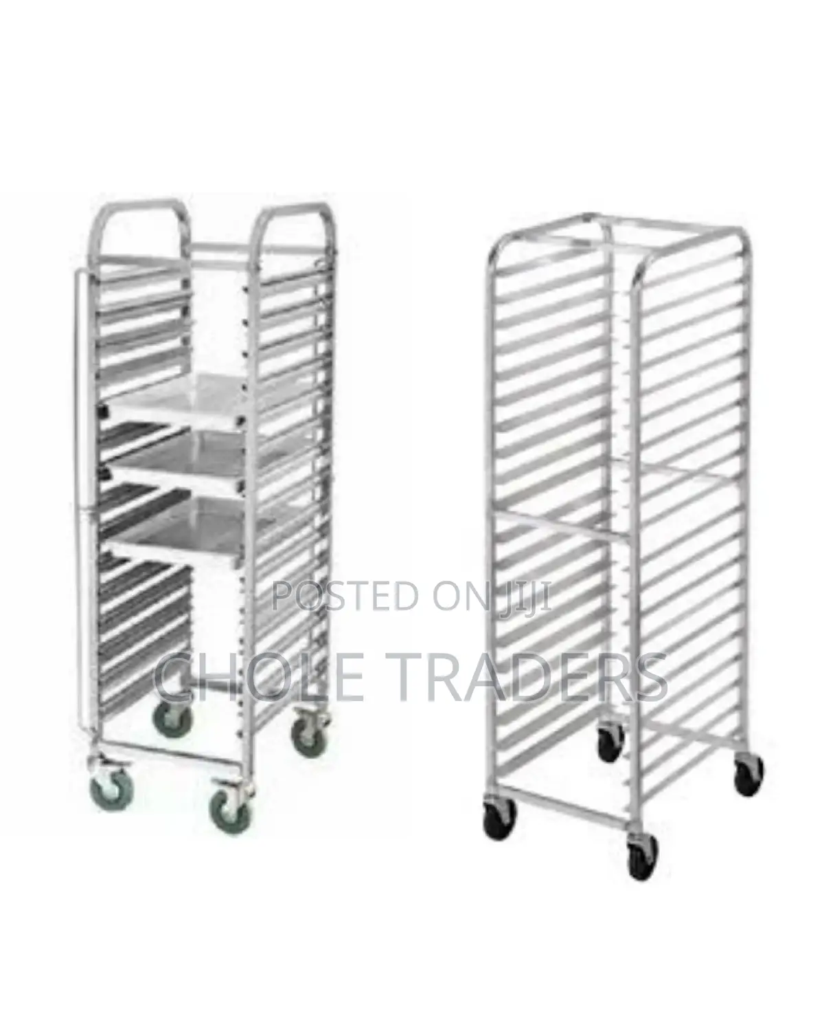 Heavy Stainless Steel Bakery Trolley / Food Rack