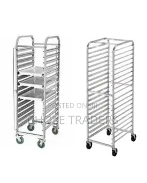 Heavy Stainless Steel Bakery Trolley / Food Rack