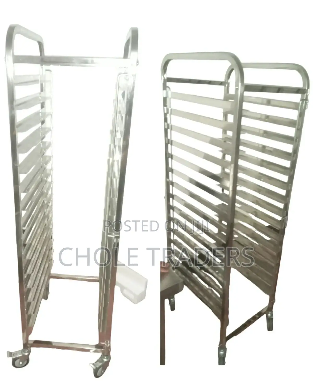 Heavy Stainless Steel Bakery Trolley / Food Rack