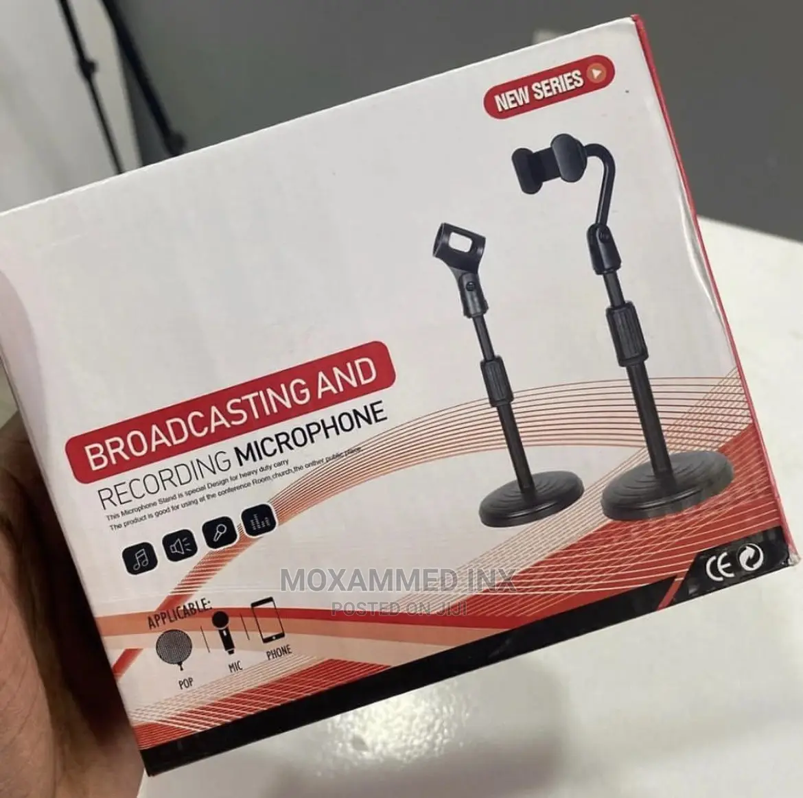 Broadcasting Table Stand for Phone Microphone