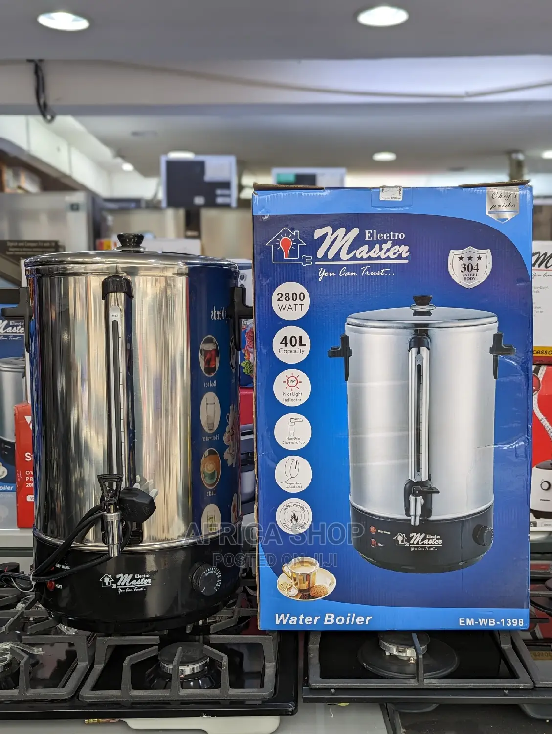 Electro Master Water Boiler 40ltrs EM-WB-1398