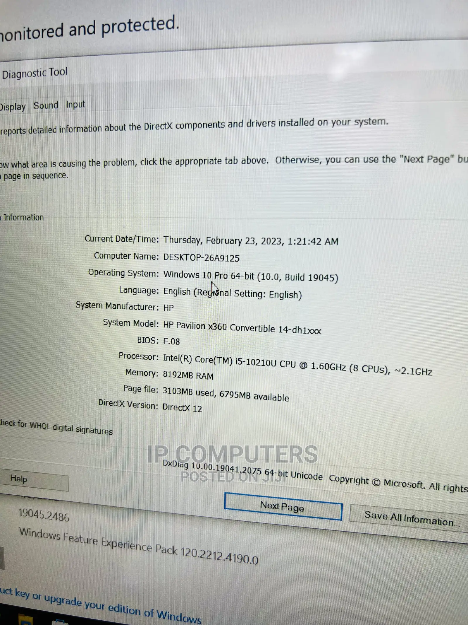 Laptop HP Pavilion 14 8GB Intel Core I5 SSD 256GB
