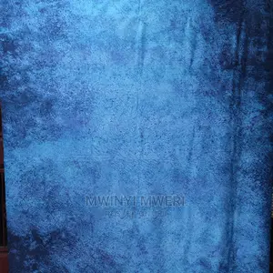 Dark Blue Grunge Texture Printed Wrinkle Free Cloth Backdrop