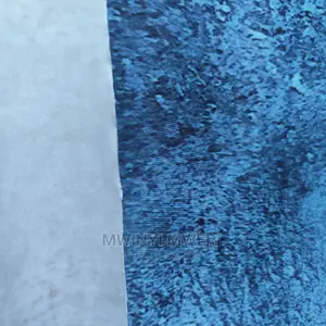 Dark Blue Grunge Texture Printed Wrinkle Free Cloth Backdrop