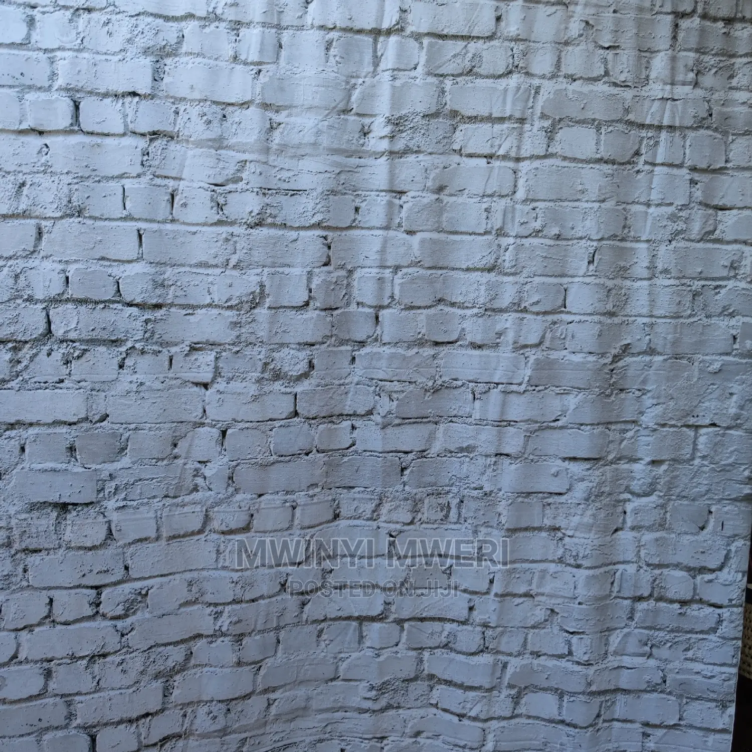 White Brick 15*2m Printed Wrinkle Free Cloth Backdrop