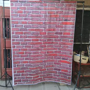 Red Brick 15*2m Printed Wrinkle Free Cloth Backdrop