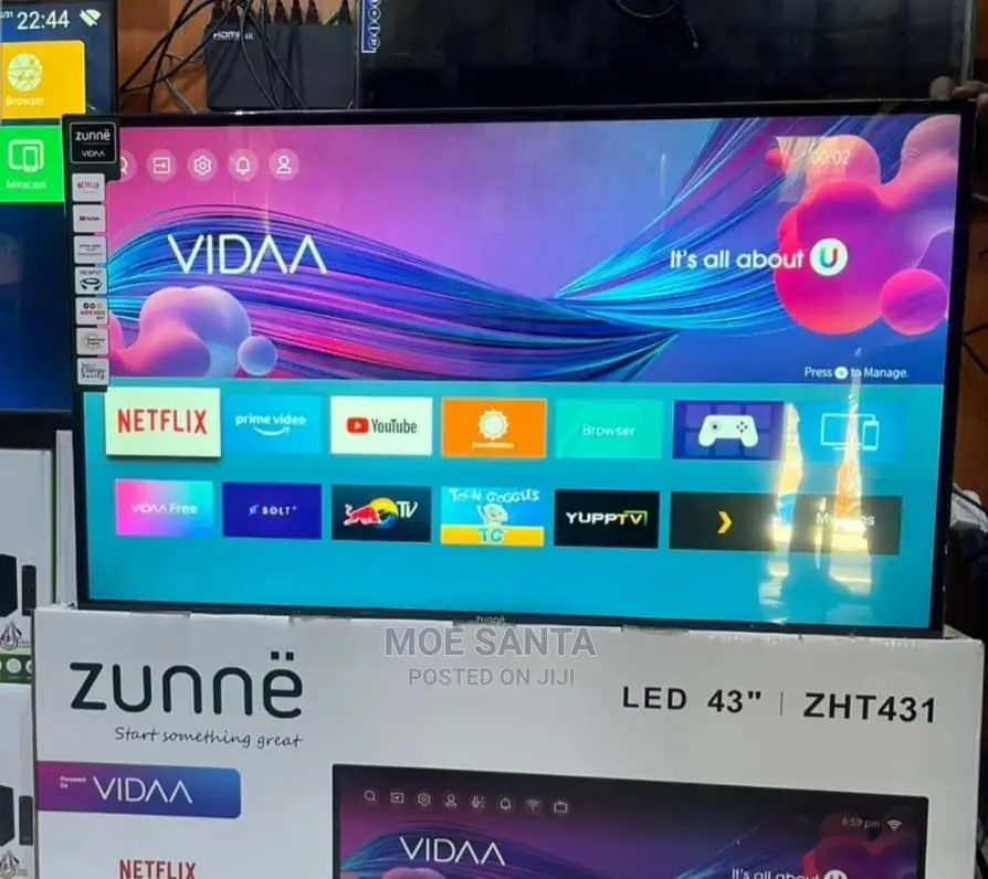 Zunne Smart Tv Vidaa Inch 43