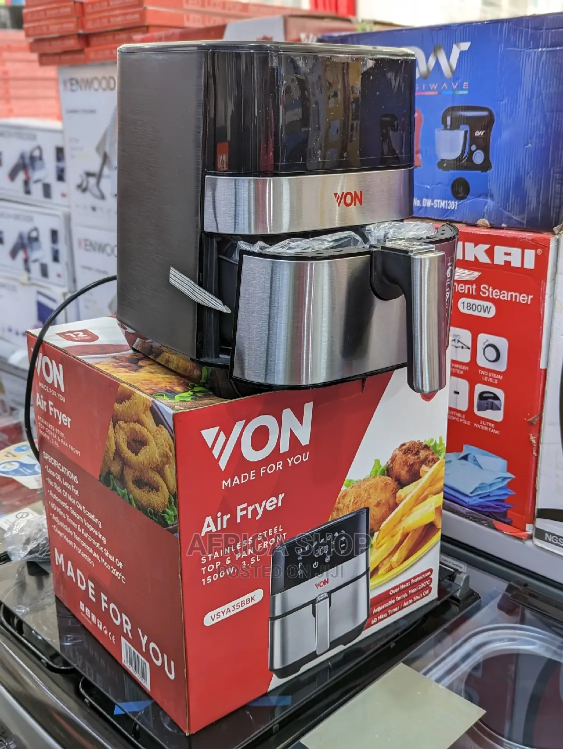 Von Air Fryer VSYA35BBK 3.5ltrs