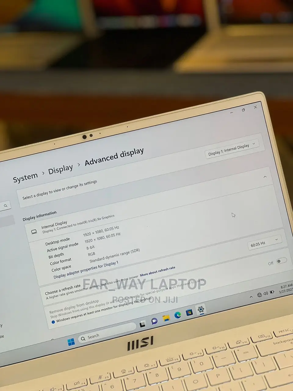 New Laptop MSI 16GB Intel Core I5 SSD 512GB
