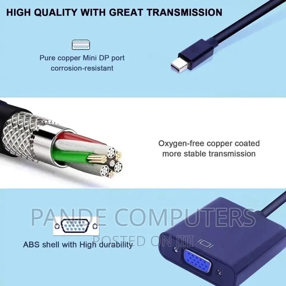 Mini Display Port to VGA Cable Dongle