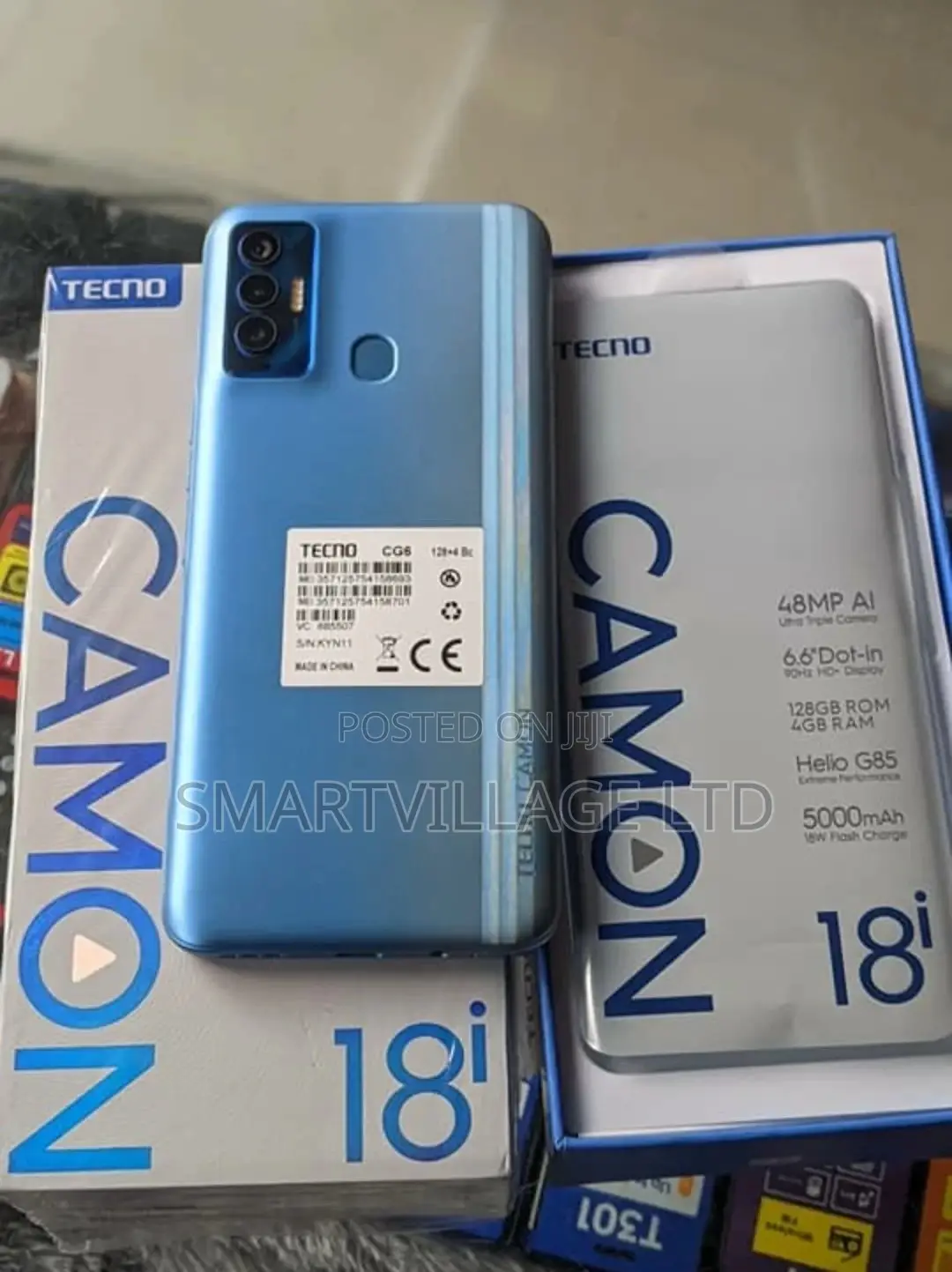 New Tecno Camon 18i 128 GB Blue