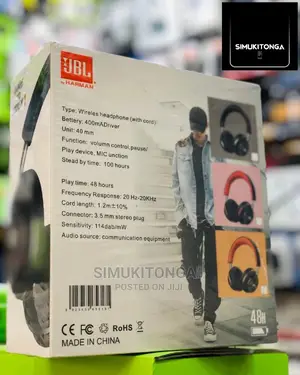 Jbl Tune J-08 Wireless Headphone Org.