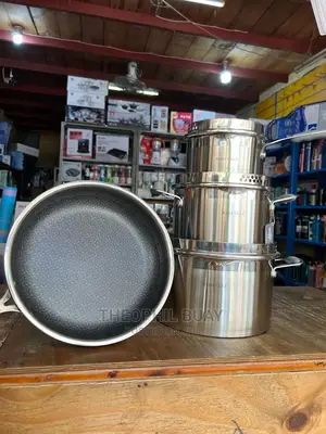 Sufuria Set Ya Nne Steel Induction Support