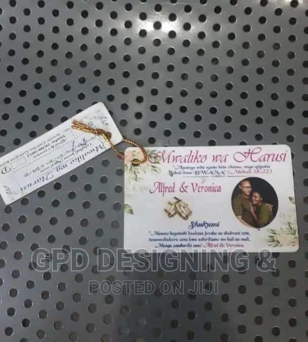 Tunaprint ID Card Za Harusi Na Send Off