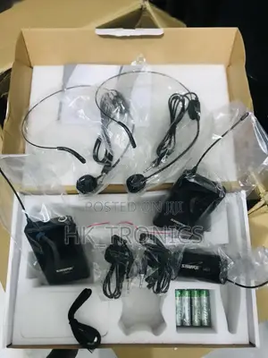 SHURE WIRLESS MICROPHONE (Headband and Coller)